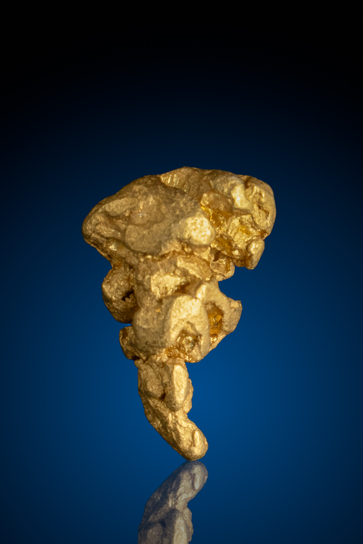 (image for) Super Rare Chunky Tapered Natural Gold Nugget - American River - 3.23 grams